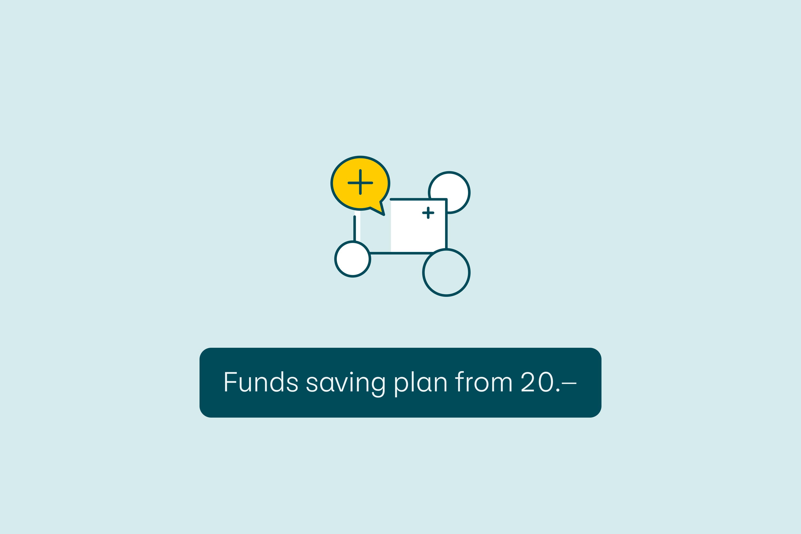 Funds saving plan from CHF 20